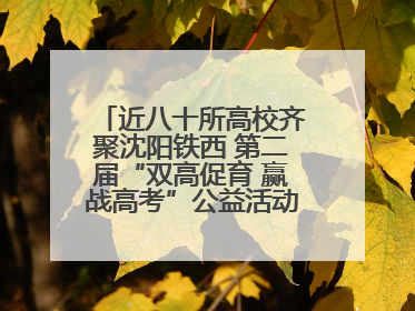 近八十所高校齐聚沈阳铁西 第二届“双高促育 赢战高考”公益活动即将启幕