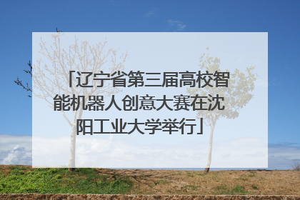 辽宁省第三届高校智能机器人创意大赛在沈阳工业大学举行