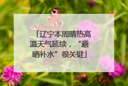 辽宁本周晴热高温天气延续，“避晒补水”很关键