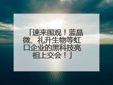 速来围观！蓝晶微、礼升生物等虹口企业的黑科技亮相上交会！