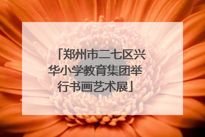 郑州市二七区兴华小学教育集团举行书画艺术展