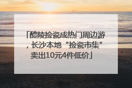 醴陵捡瓷成热门周边游，长沙本地“捡瓷市集”卖出10元4件低价