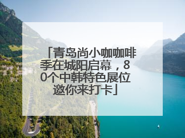 青岛尚小咖咖啡季在城阳启幕，80个中韩特色展位邀你来打卡
