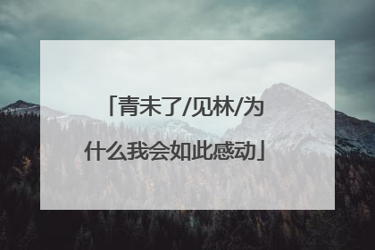青未了/见林/为什么我会如此感动