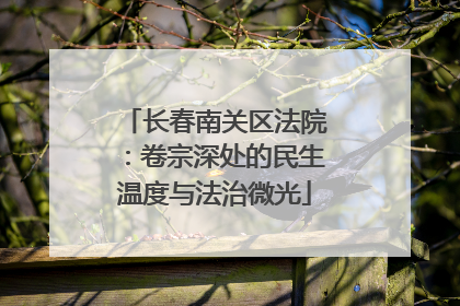 长春南关区法院：卷宗深处的民生温度与法治微光