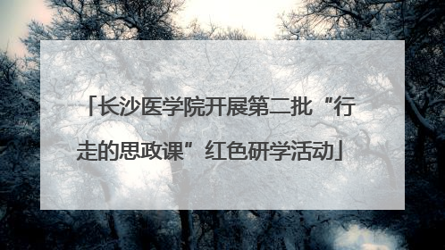 长沙医学院开展第二批“行走的思政课”红色研学活动