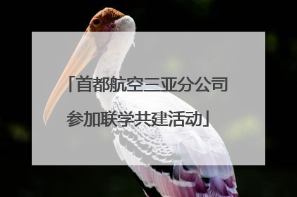 首都航空三亚分公司参加联学共建活动