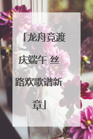 龙舟竞渡庆端午 丝路欢歌谱新章