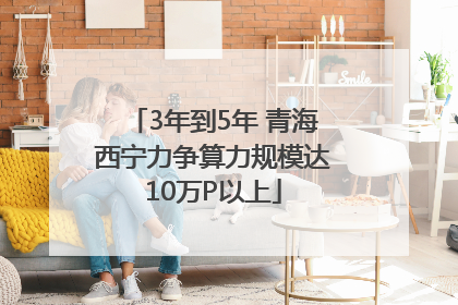 3年到5年 青海西宁力争算力规模达10万P以上