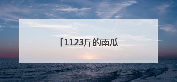1123斤的南瓜你见过吗？潍坊“新农人”种出来了！