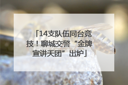14支队伍同台竞技！聊城交警“金牌宣讲天团”出炉