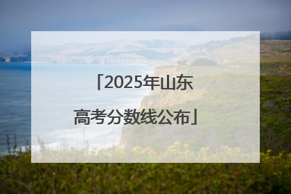 2025年山东高考分数线公布