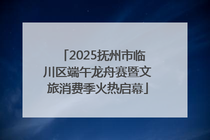 2025抚州市临川区端午龙舟赛暨文旅消费季火热启幕
