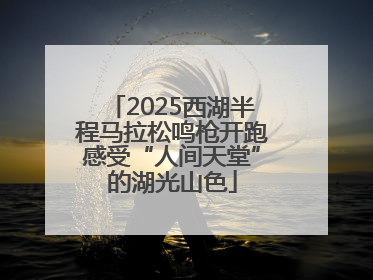2025西湖半程马拉松鸣枪开跑感受“人间天堂”的湖光山色