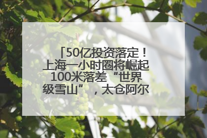 50亿投资落定！上海一小时圈将崛起100米落差“世界级雪山”，太仓阿尔卑斯二期重磅开工
