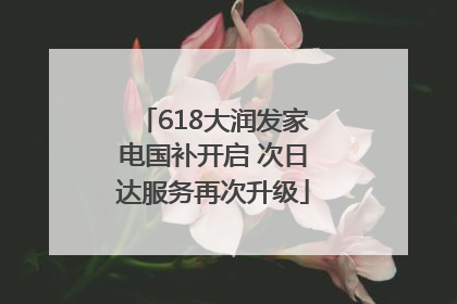 618大润发家电国补开启 次日达服务再次升级