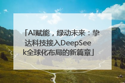 AI赋能，绿动未来：挚达科技接入DeepSeek全球化布局的新篇章